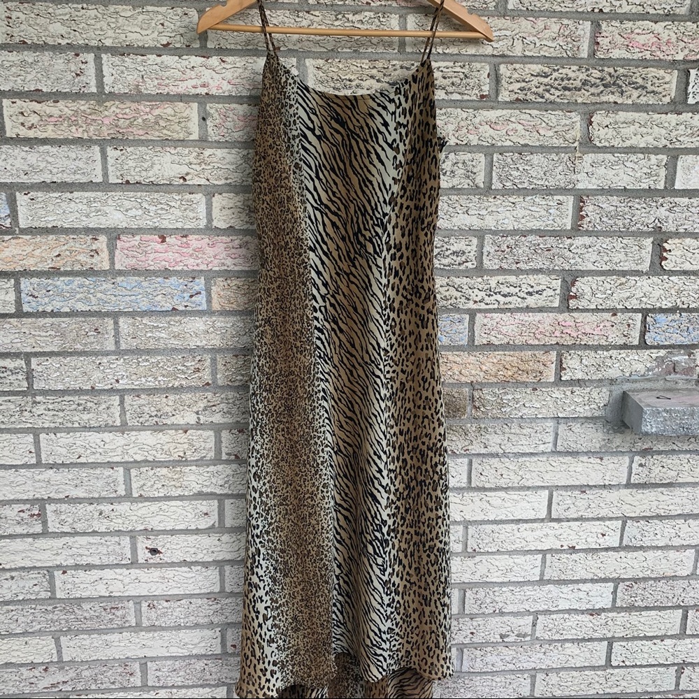 Joseph Ribkoff vintage 90 animal print flowy dress